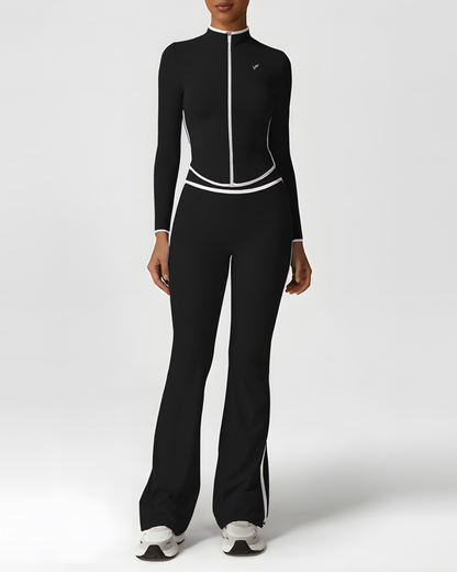 Apphia High Collar 2-Piece Flare Set