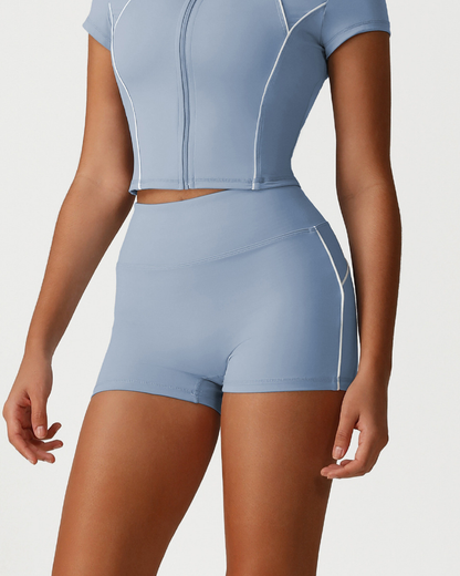 Vashti Contrast Piping Shorts